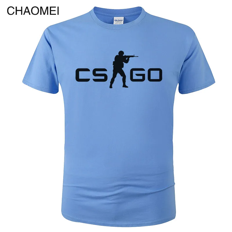 Игра CS GO Футболка мужская летняя футболка csgo высокое качество мужские футболки, брендовая одежда хип хоп топы Homme футболка C105