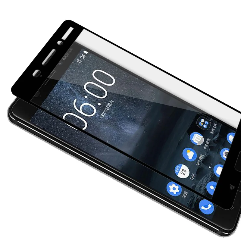 9H Защитное стекло для Nokia 2 3 5 6 7 8 9 4 закаленное защитное 2018 ударопрочная