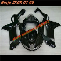 new abs whole motorcycle fairings kit fit black for kawasaki ninja zx 6r 636 zx6r 2007 2008 07 08 bodywork set