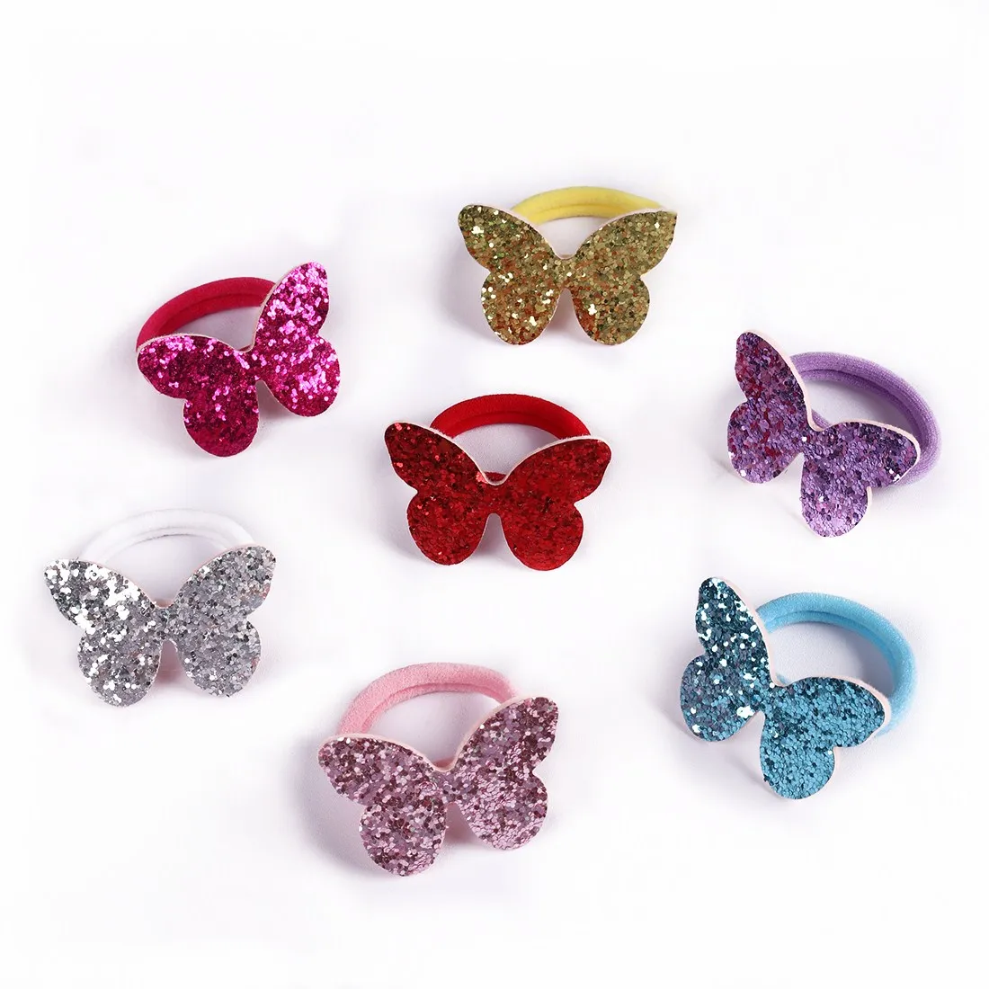 Набор аксессуаров для волос XIMA с блестками в виде бабочек эластичная повязка