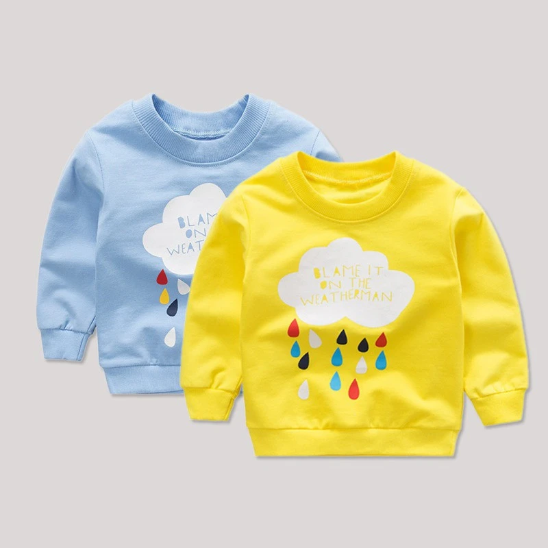 LILIGIRL пуловер с рисунком футболка осенне-зимний детский свитер Топы длинными