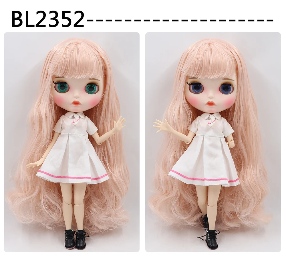 1/6 bjd ледяная фабрика blyth кукла bjd шарнир тела белая кожа bjd 30 см матовый лица резные губы с бровей индивидуальные лица