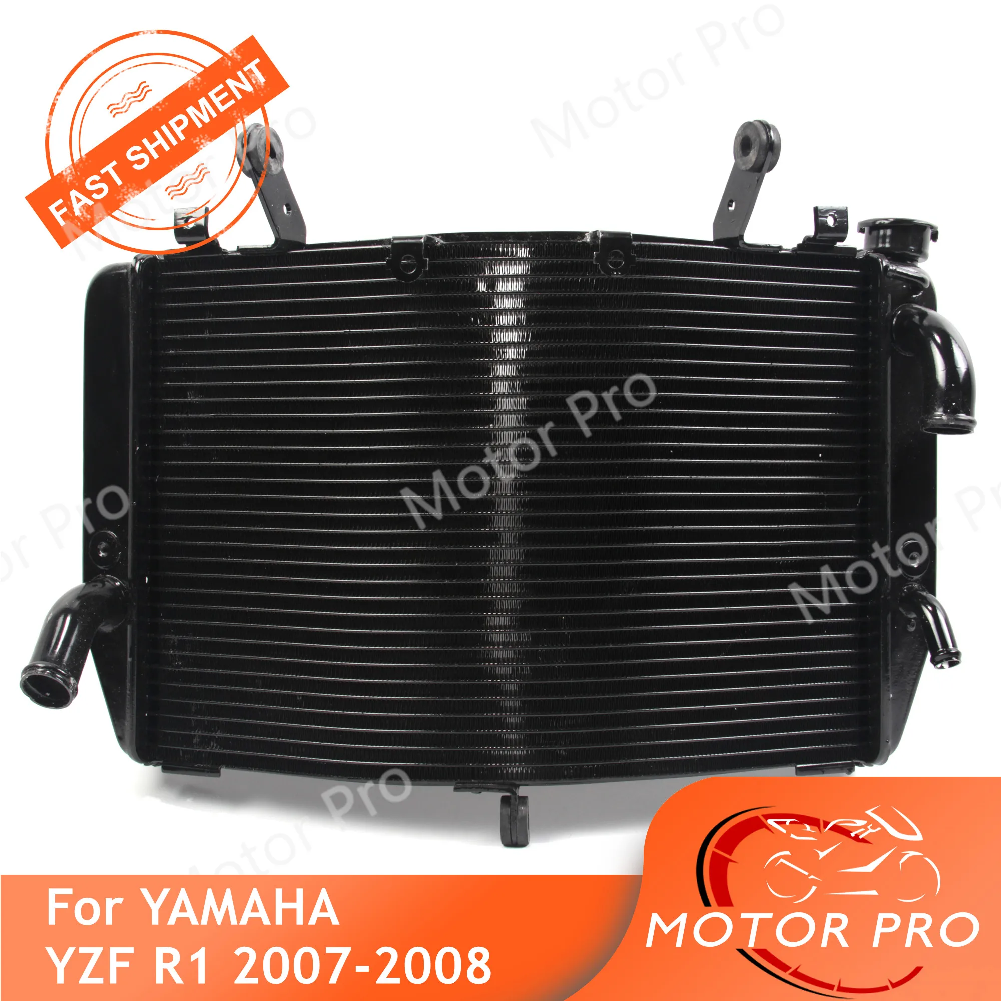Радиатор мотоцикла для Yamaha YZF R1 2007 2008 Охладитель водяного охлаждения двигателя