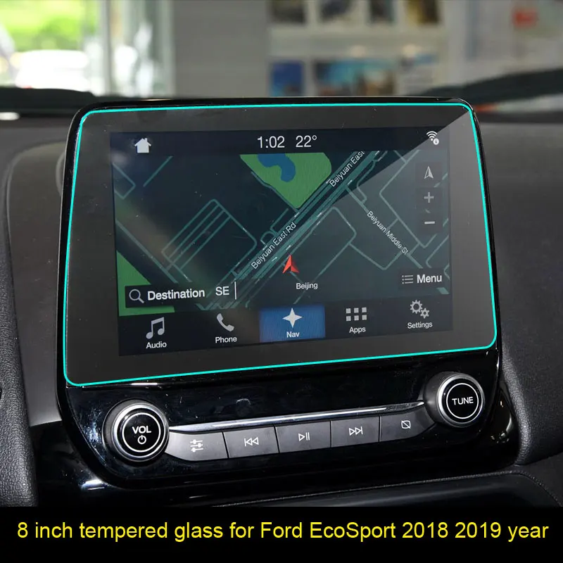 Для Ford Ecosport 2018 2019 2020 8 дюймов Автомобильный GPS-навигатор Экран Анти-Царапины