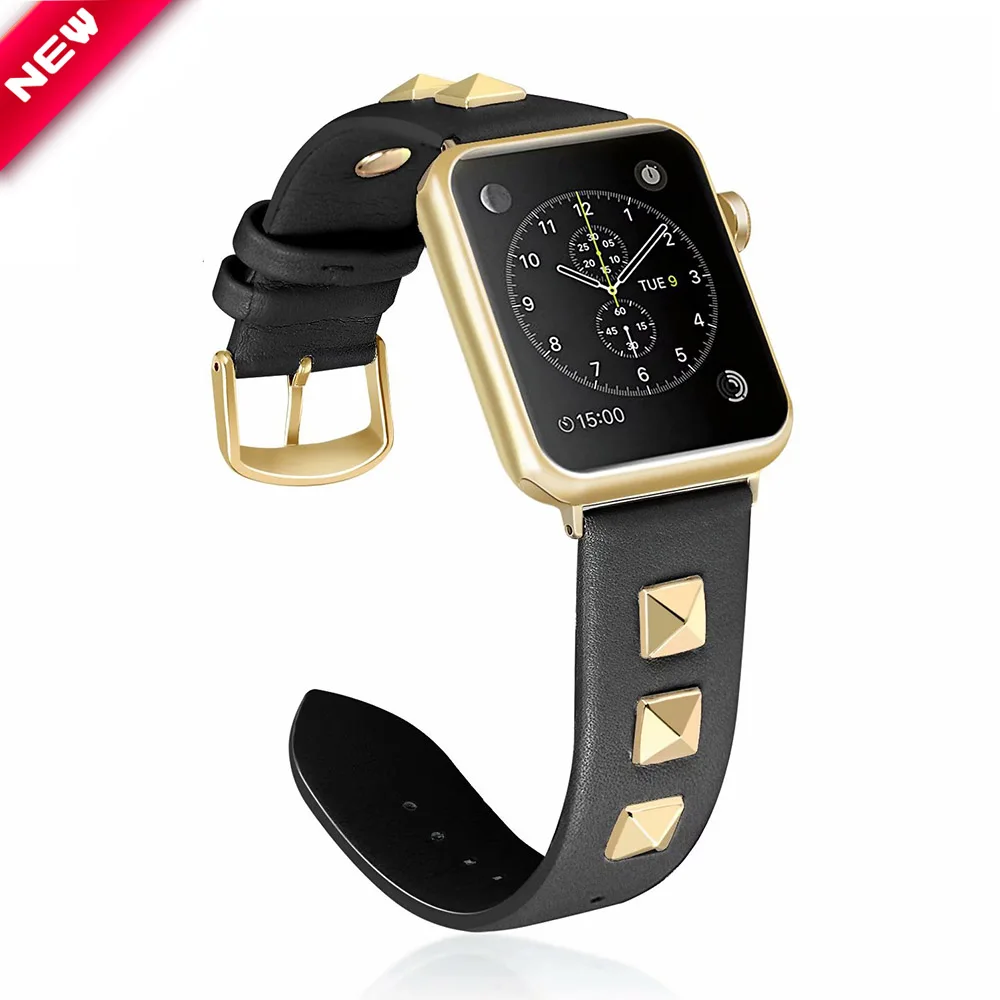 Кожаный ремешок для Apple Watch 5 4 3 2 1 мужчин/женщин браслет iWatch 38 мм 42 40 44 мм|Ремешки