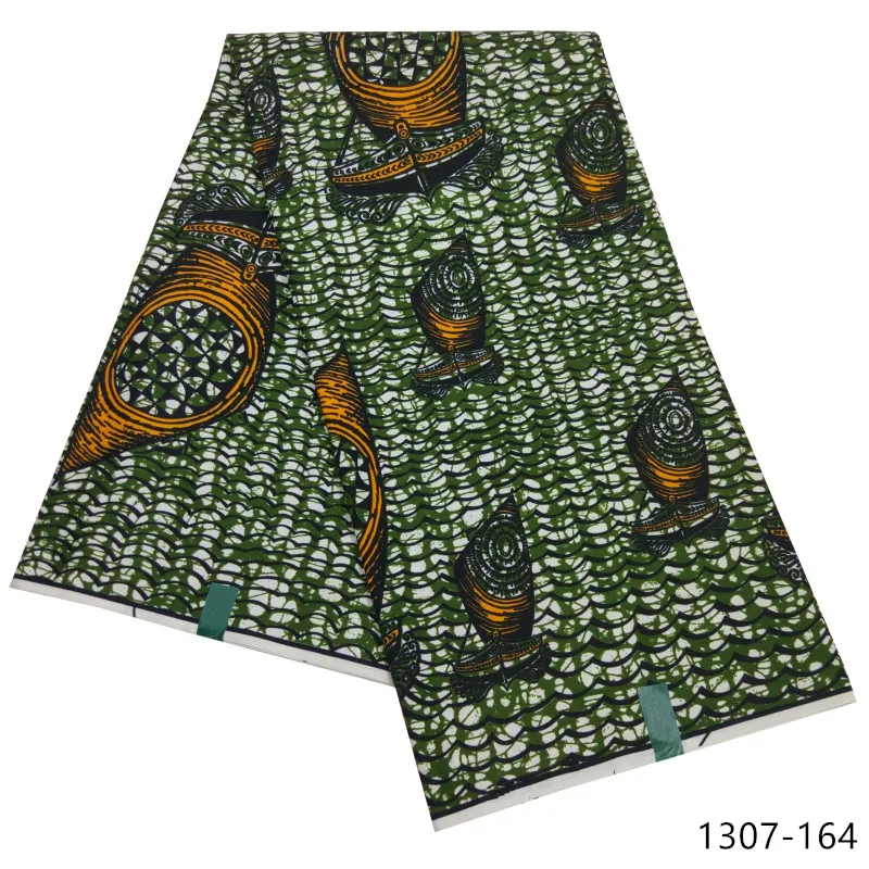 Latest Ankara Wax Fabric Guaranteed Real Wax 6yard/lot High Quality African Fabric Print For Sewing Dress 1307