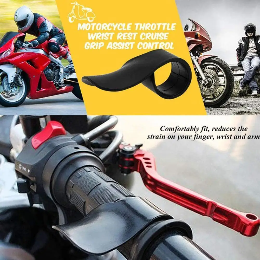 

Black motorcycle hand throttle device handle oiler throttle booster6.8x5x2.7cm R1N2