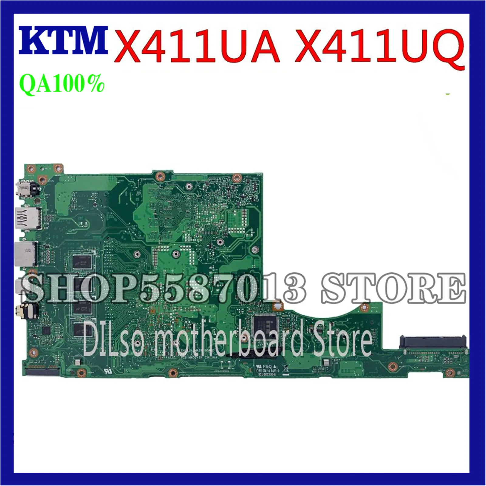 

KEFU X411UQ For ASUS X411U X411UA S4200U X411UN X411UR X411URR X411URP X411UF Laptop Motherboard work I7-7500U 8GB RAM GT940MX