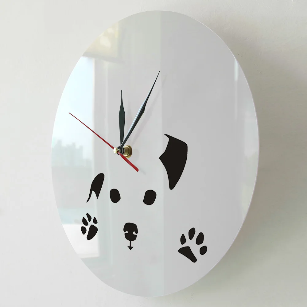 Настенные часы для подглядывания собак абстрактные настенные домашний декор
