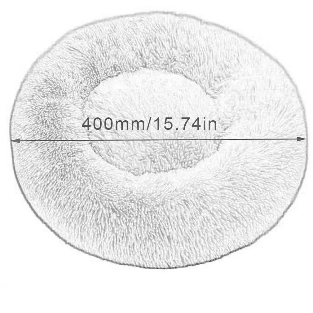 

Pet Cat Dog Nest Kennel Four Seasons Deep Sleep Long Hair Round Nest Plush Pp Cotton Pet Nest