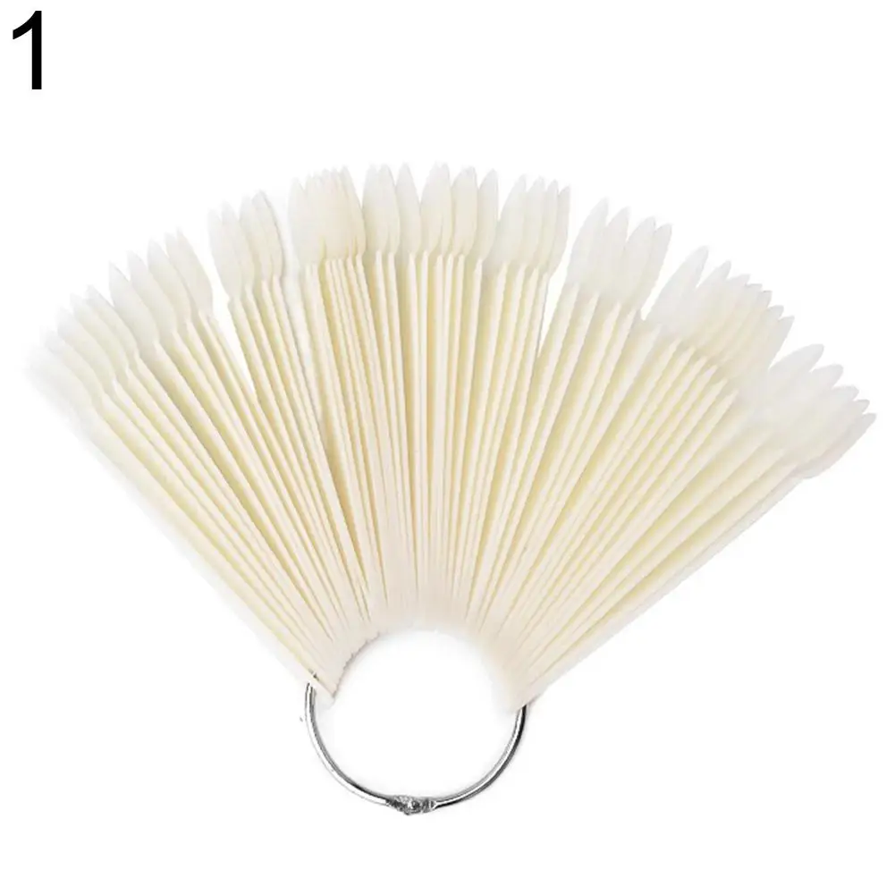 50 шт. веерообразные Типсы для дизайна ногтей доска лака дисплей накладные