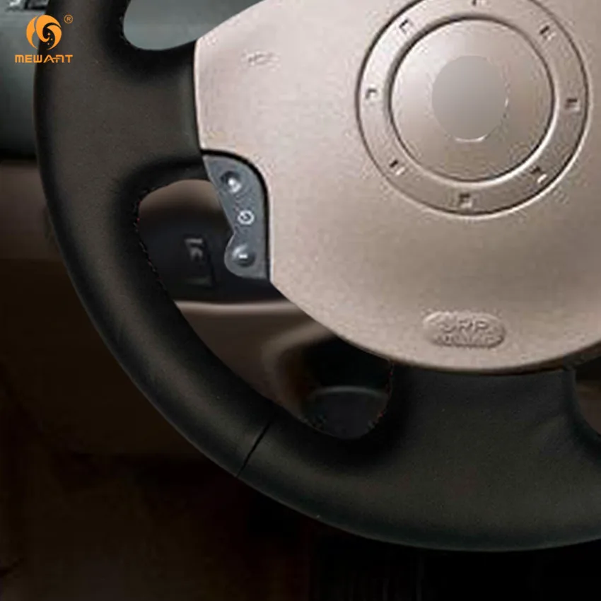 Чехол на руль из искусственной кожи для Renault Megane 2 2003 2008 Kangoo Scenic 2009|leather steering wheel