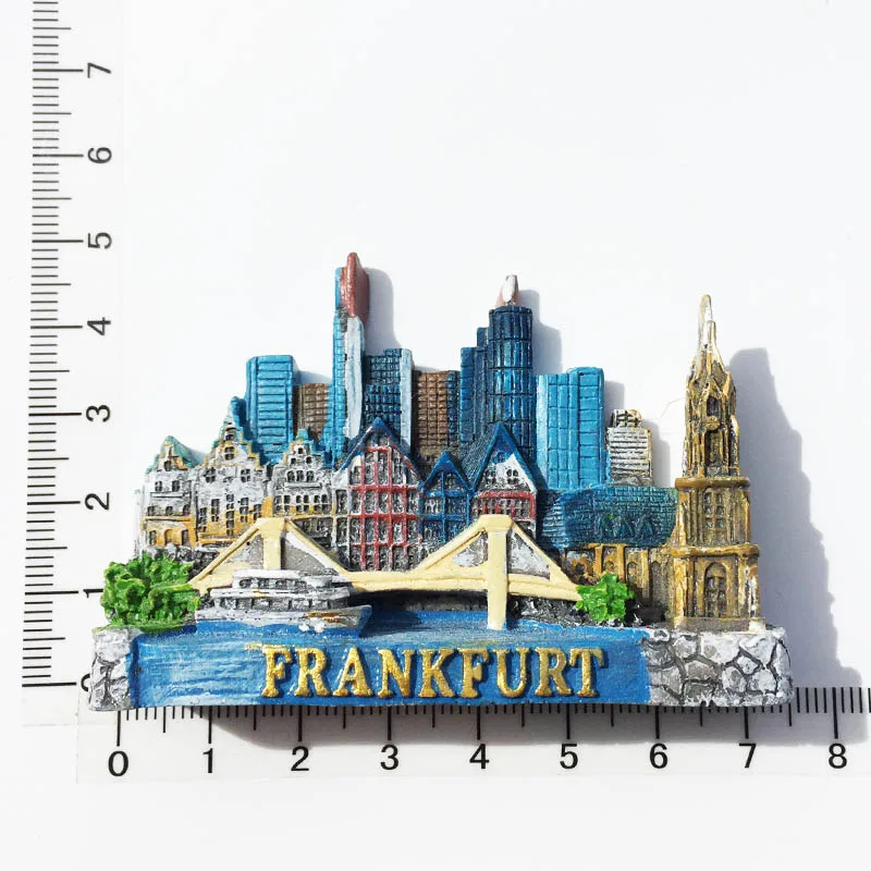

(Frankfurt, Germany)Fridge Magnet,Creative,Travel,Commemorate,Crafts,3D,Ornaments,Magnetism,Resin Material,Refrigerator Stickers