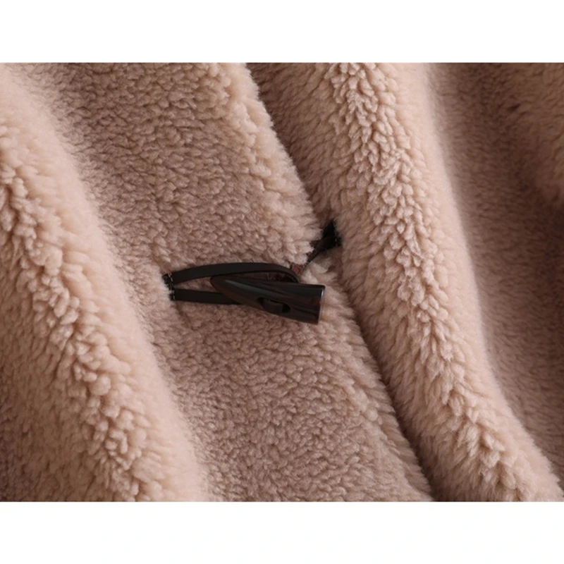 2020 зимнее женское меховое пальто с капюшоном Меховая куртка для стрижки овец