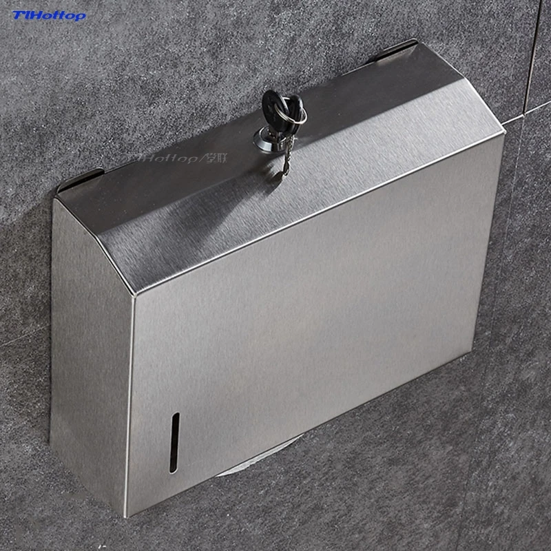 Mirror Surface Stainless Steel Paper Towel dispenser Bathroom Hotel Toilet Hand Dispenser Holder Tissue Box | Дом и сад