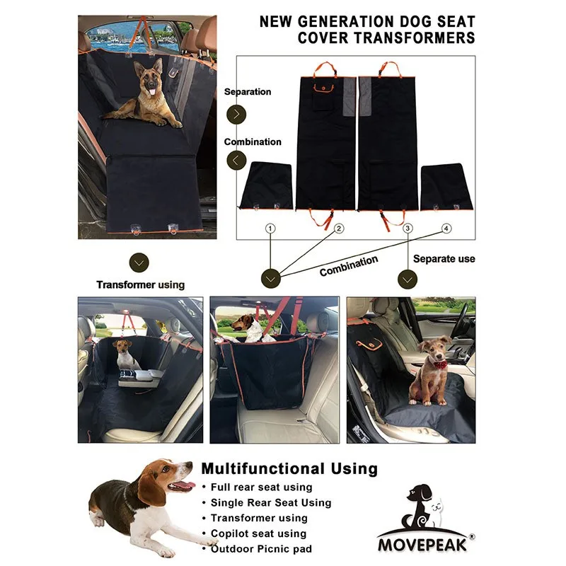 Billig Schwarz Oxford Protector Matte Pet Traval Neue Ankunft Hängematte Matte Kissen Schutz Größe 130x140x52cm Mesh Hund Auto Sitz Abdeckung