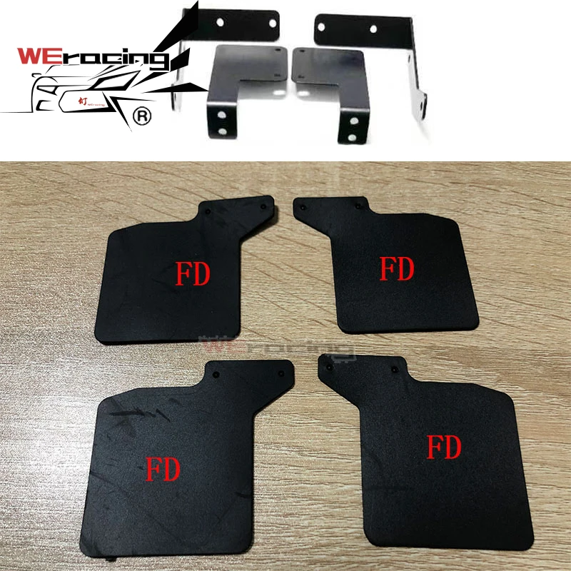 TRX4 Front &amp Rear Mud Flaps Rubber Fender Mudguard for 1/10 RC Rock Crawler Truck TRX-4 D110 Accessories | Игрушки и хобби