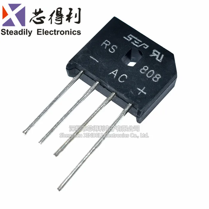 10 шт./лот RS407 507 608 808 bian qiao 4A700V выпрямитель мостового выпрямителя Sep Hy Bridge |