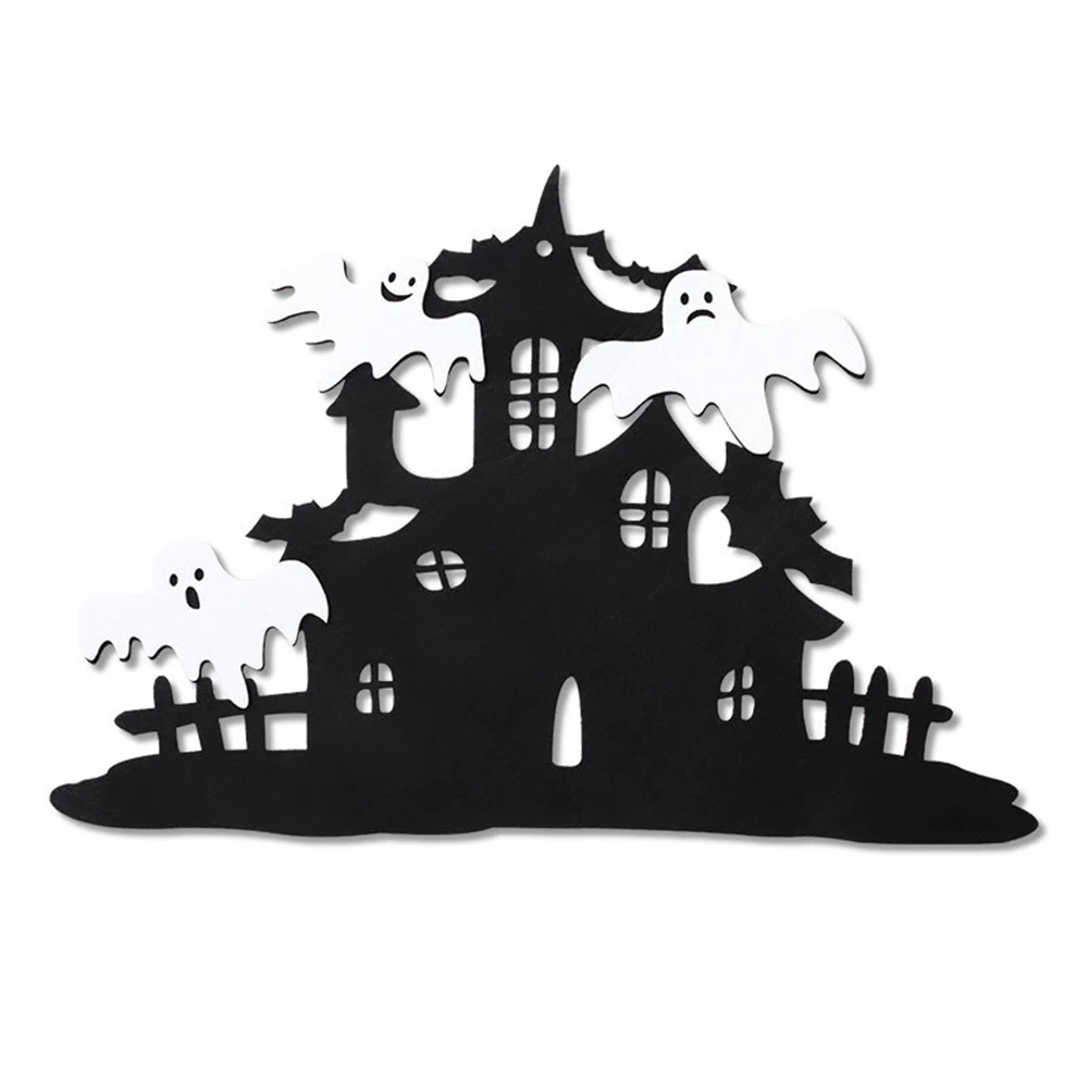 Ведьма диск вирус Хеллоуина войлока паук висит Добро пожаловать вечерние