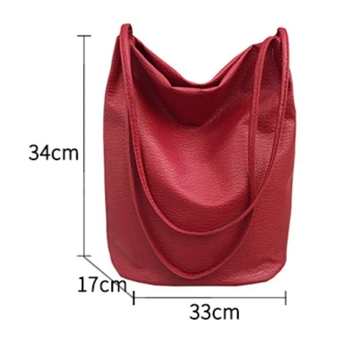 Черная сумка через плечо женские кожаные сумки Большая вместительная женская