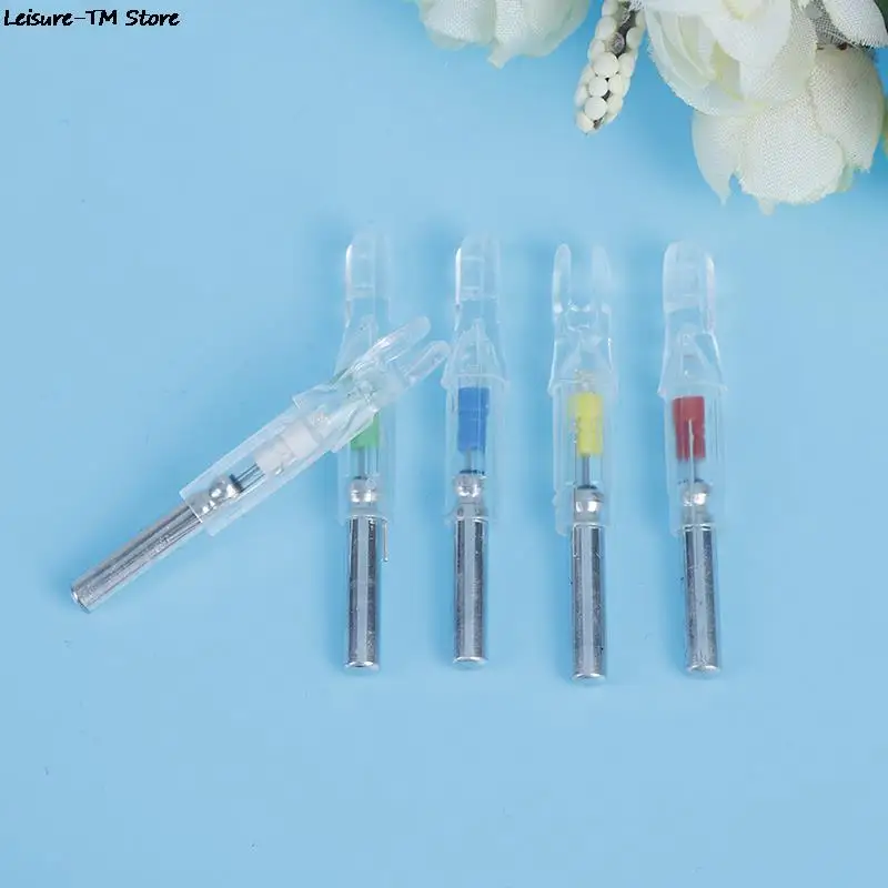 3pcs Automatically Luminous Arrow Nock Tail Hunting Shooting Fit 6.2mm Shaft Lighted Bow LED Glowing | Спорт и развлечения