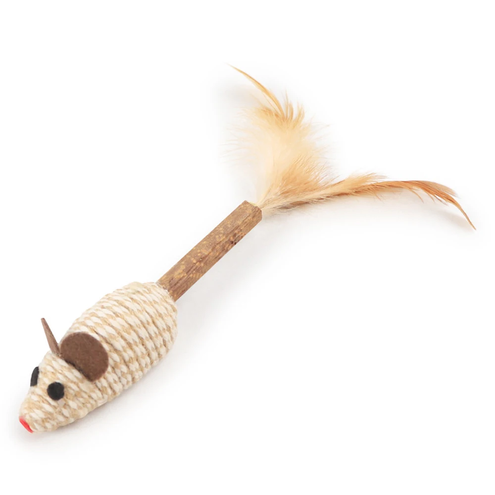 Pet Cat Toy Mouse Natural Catnip Funny Interactive Molar Toothpaste Stick Silvervine Hemp Rope Toys Ball Supplies | Дом и сад