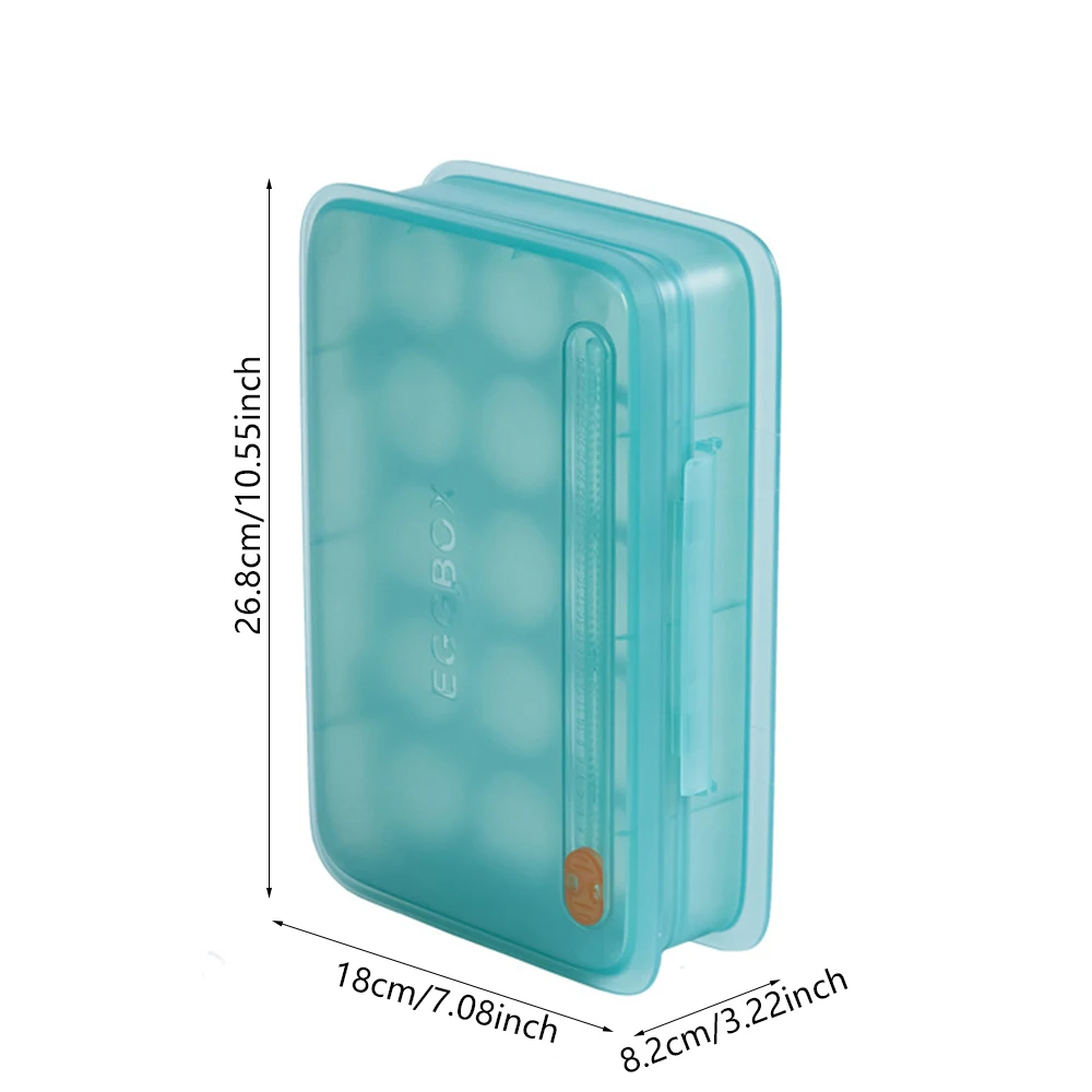 

Egg Container Case Plastic Storage Boxes with Lid Transparent Egg Organizer for Refrigerator Kitchen Storage Tools