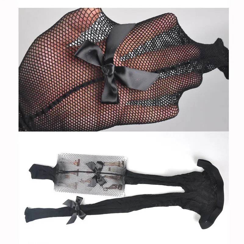 Сексуальное нижнее белье Горячие сетчатые ажурные чулки женские черные