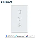 Zemismart Новый дизайн США WiFi занавес переключатель Alexa Google Home Smart Life TUYA слепые Настенные переключатели