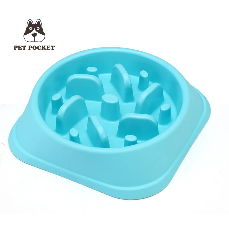 ПЭТ анти глотка миска медленное горло для собачьего корма двойная собачья собака
