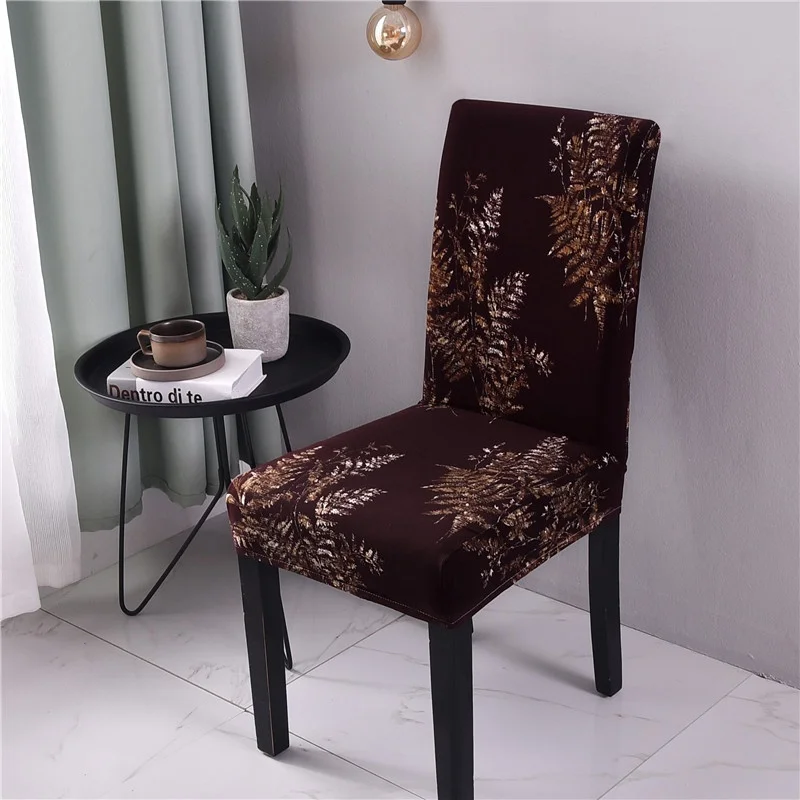 1 шт. чехлы для стульев с принтом из спандекса эластичные Чехлы обеденных