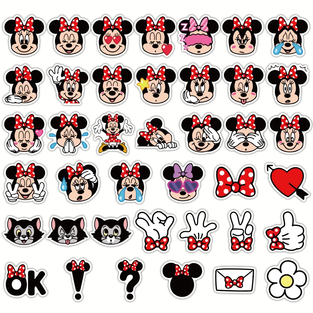 Стикеры Disney с Микки Маусом и Минни для детей милые аниме стикеры s наклейки багажа
