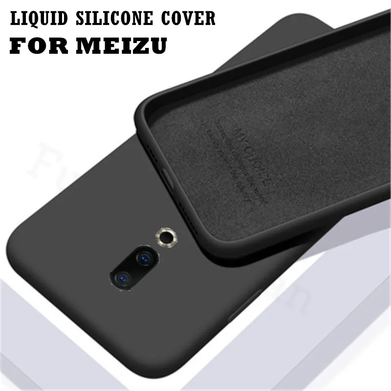 Оригинальный чехол из жидкого силикона для Meizu 16 16X 16th Plus 17 Pro 16XS 16T роскошный
