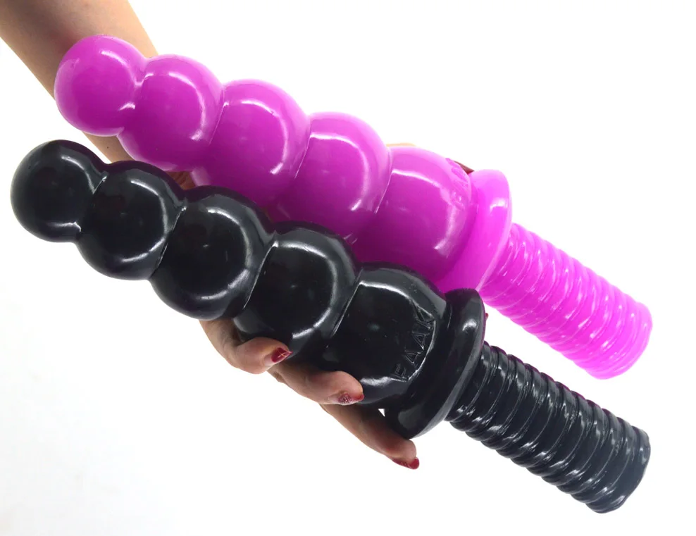 Анальная пробка FAAK с большой ручкой винтовые шарики массажные anus секс игрушки