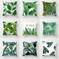 nordic ins fashion tropical plant office fabric sofa cushion home french velvet cushion pillow