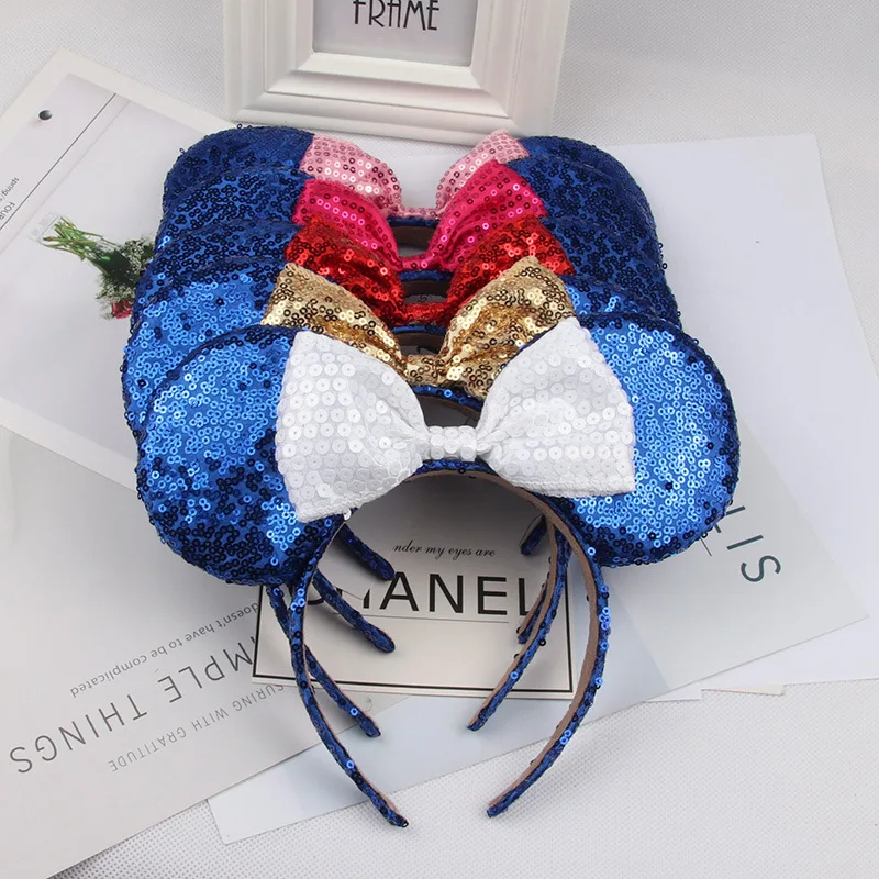 32 стильные головные уборы уши Минни Маус повязка на голову фестиваль DIY