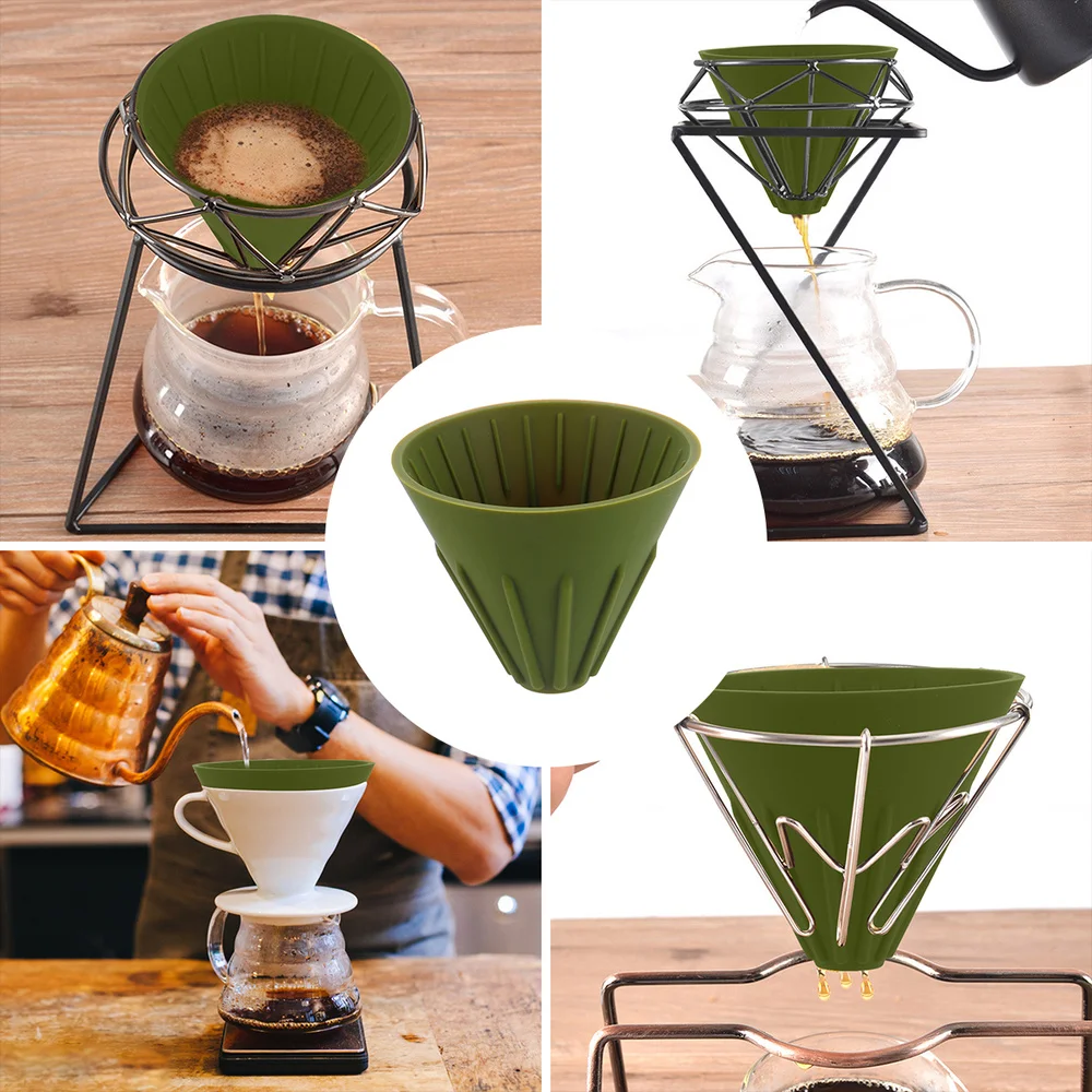 

Manual Reusable Coffee Making Cone Filter Paperless Pour Over Coffee Dripper