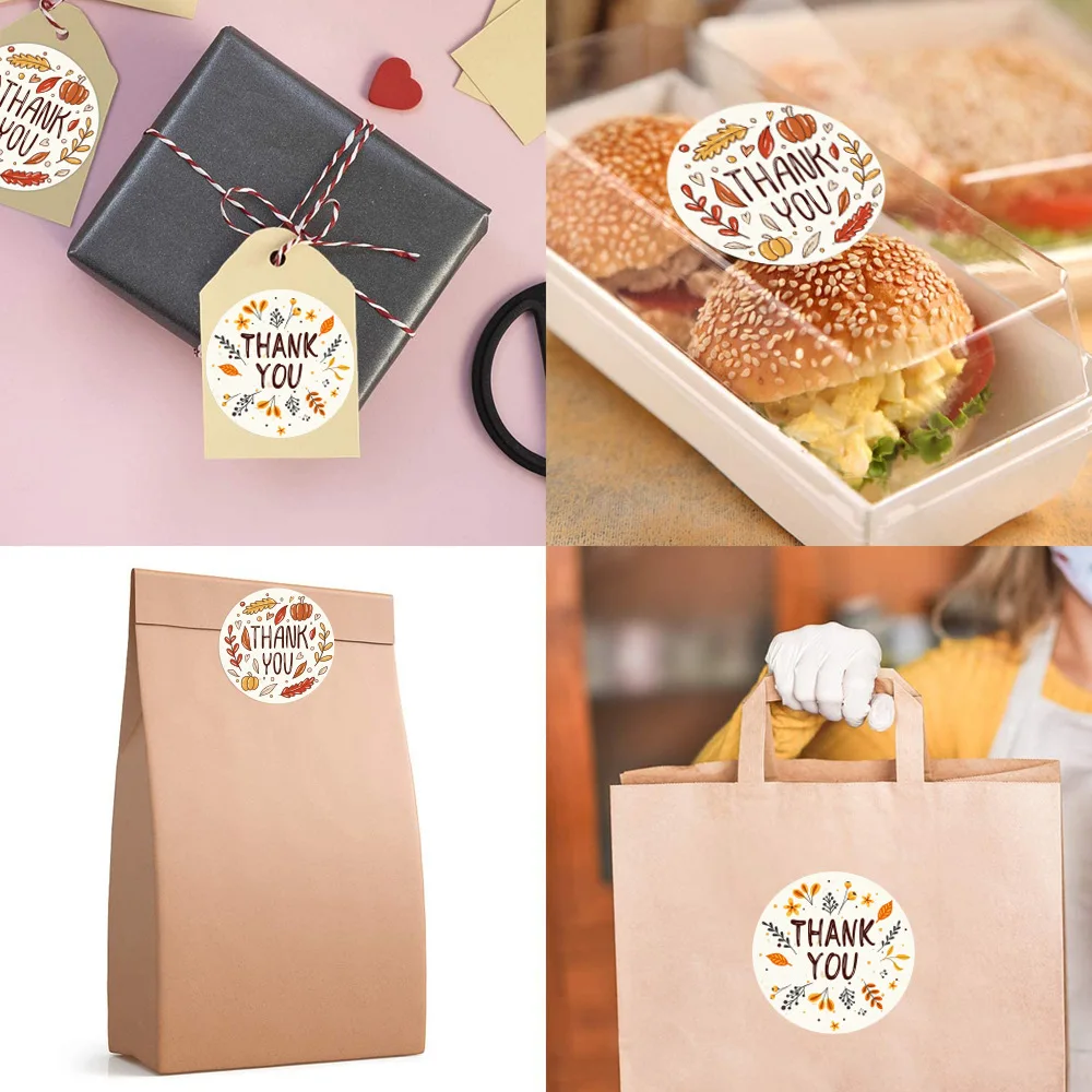 

2021 new style Thank You Sticker Scrapbooking 500pcs for Wedding Gift Card Business Packaging Stationery Sticker