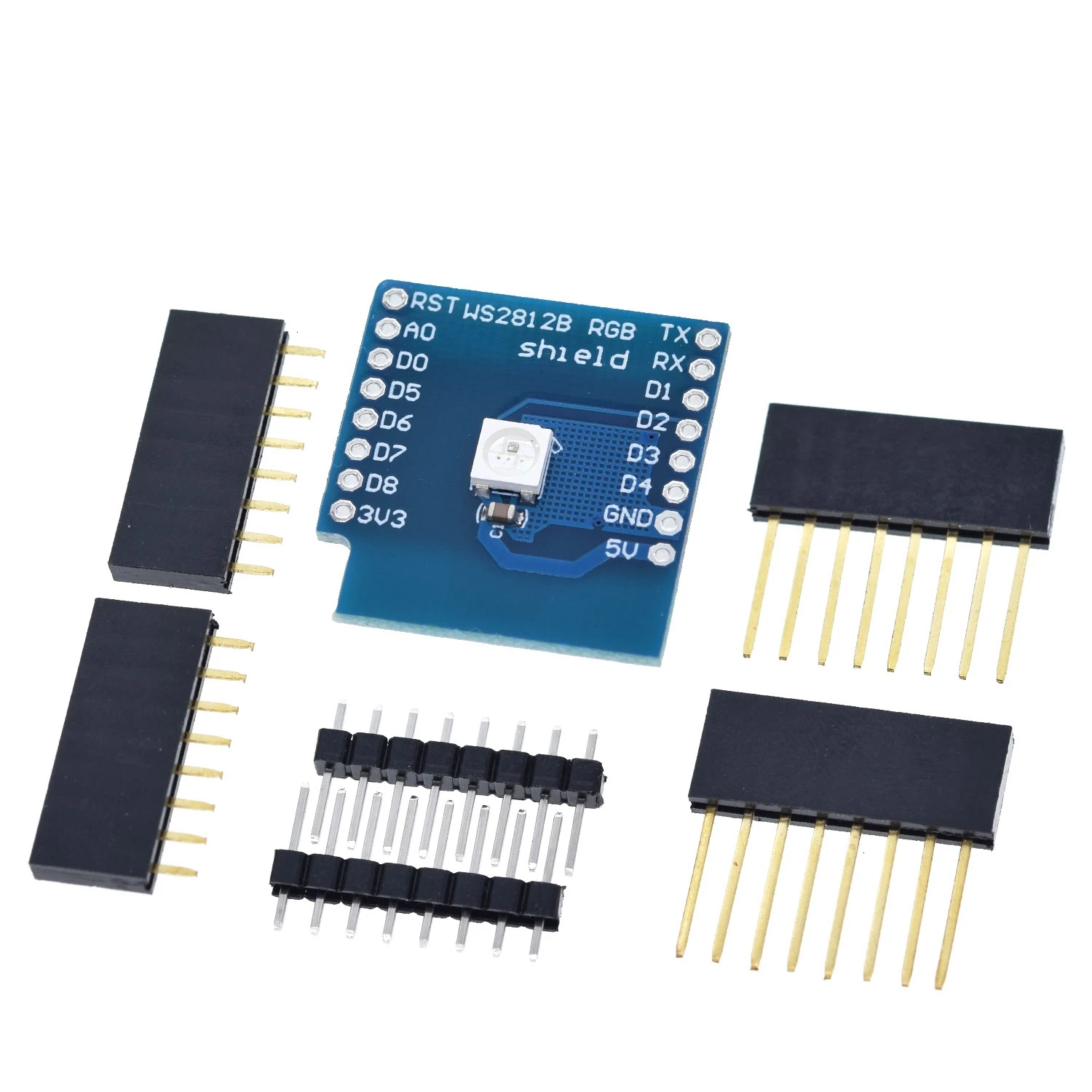 WS2812 RGB Esp8266 D1 Mini Pro Wifi макетная плата Nodeu Ws2812 Rgb Dht11 Dht22 Am2302 реле Ds18b20 Bmp180 мотор для Wemos Diy Kit - Цвет: WS2812 RGB