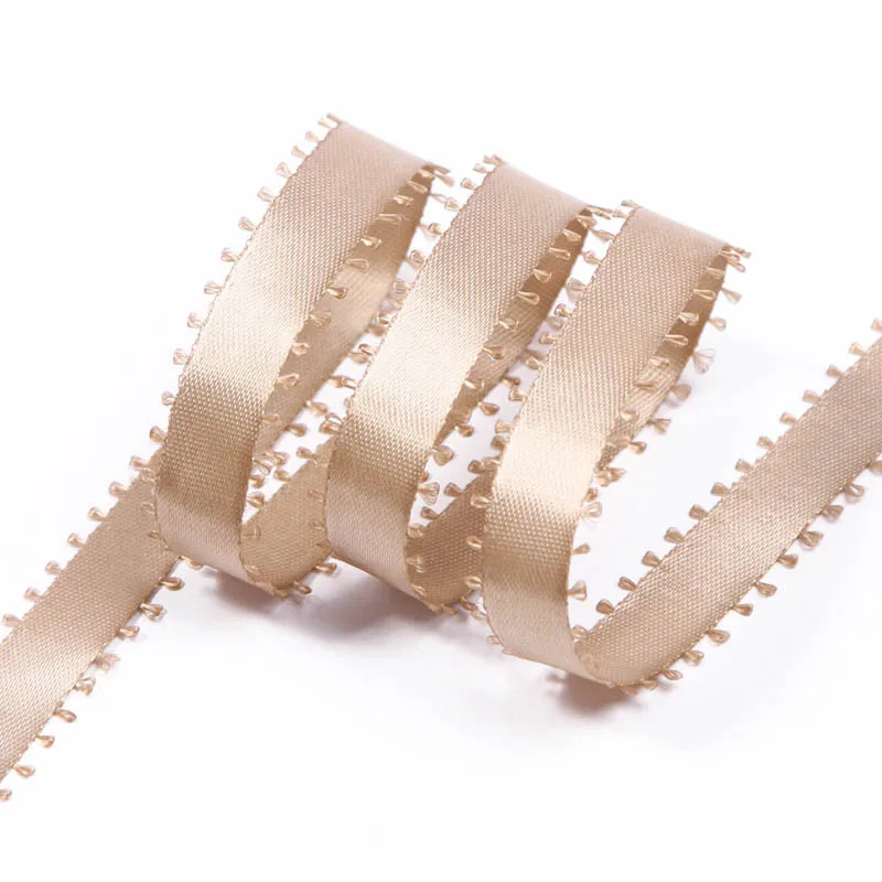 

5Yards Lace Edge Grosgrain Satin Ribbons DIY Hairwear Material Gift Box Bouquet Packaging Clothing Hat Decor Accessories
