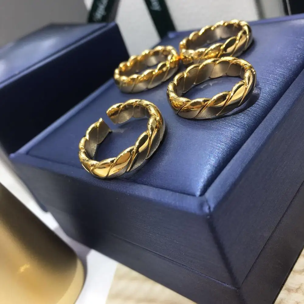 MOREDEAR 18KGP регулируемое Золотое кольцо для женщин