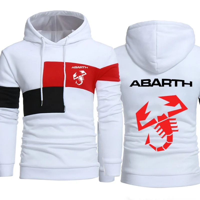 

Модная повседневная мужская толстовка с принтом логотипа автомобиля Abarth, хлопковый высококачественный мужской свитер с капюшоном на весну...