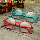 Очки для чтения унисекс, ультралегкие круглые очки из пластика TR90 для дальнозоркости и пресбиопии