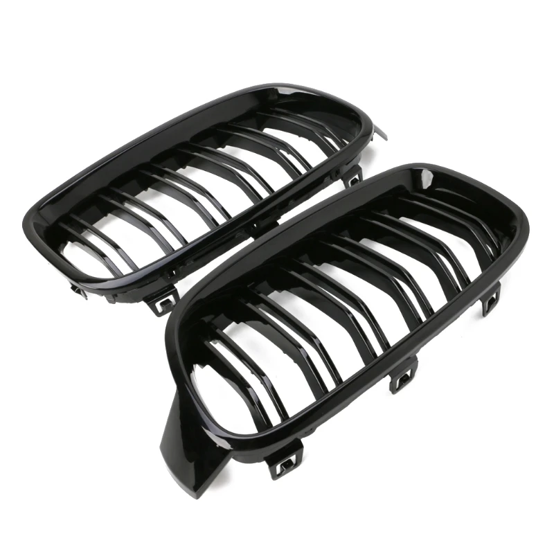 

1Pair Gloss Black Front Grille/Grilles Kidney For BMW 3-Series F30 F31 F35 2012-2017 Car Styling