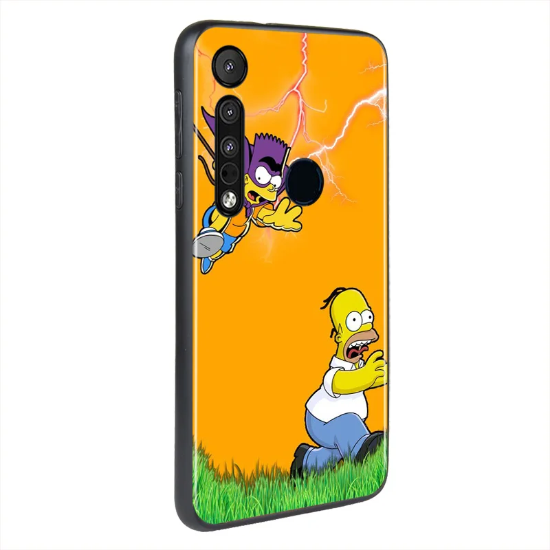 

Funny Bart Homer J Simpson For Motorola G9 G8 G Stylus Power One Fusion Hyper Edge E7 E6 5G Plus Play Lite Phone Case