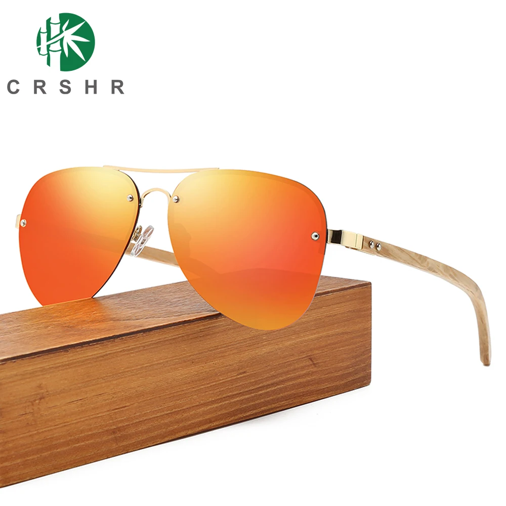 Очки авиаторы CRSHR поляризационные для мужчин и женщин винтажные УЛУЧШЕННЫЕ