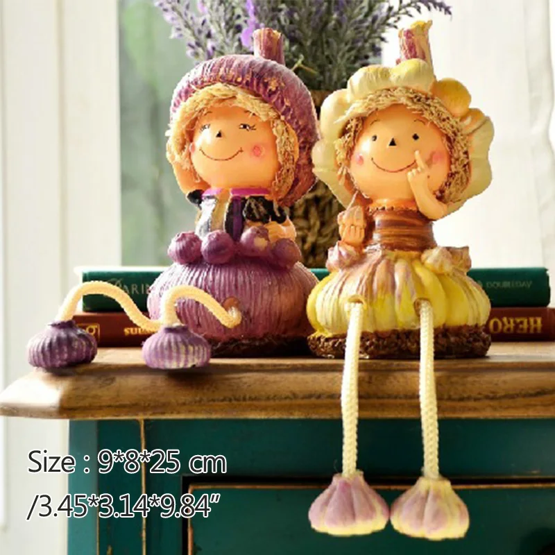 

Wedding Decoration Resin Craft Decoration Home Accessories Wedding Couple Gift Hanging Feet Doll Pastoral Birthday Gift