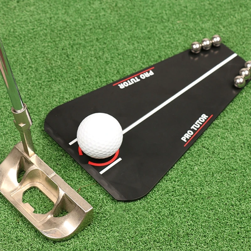

Portable Golf Putting Practice Mat Train Tool Set Indoor Sports Entertainment