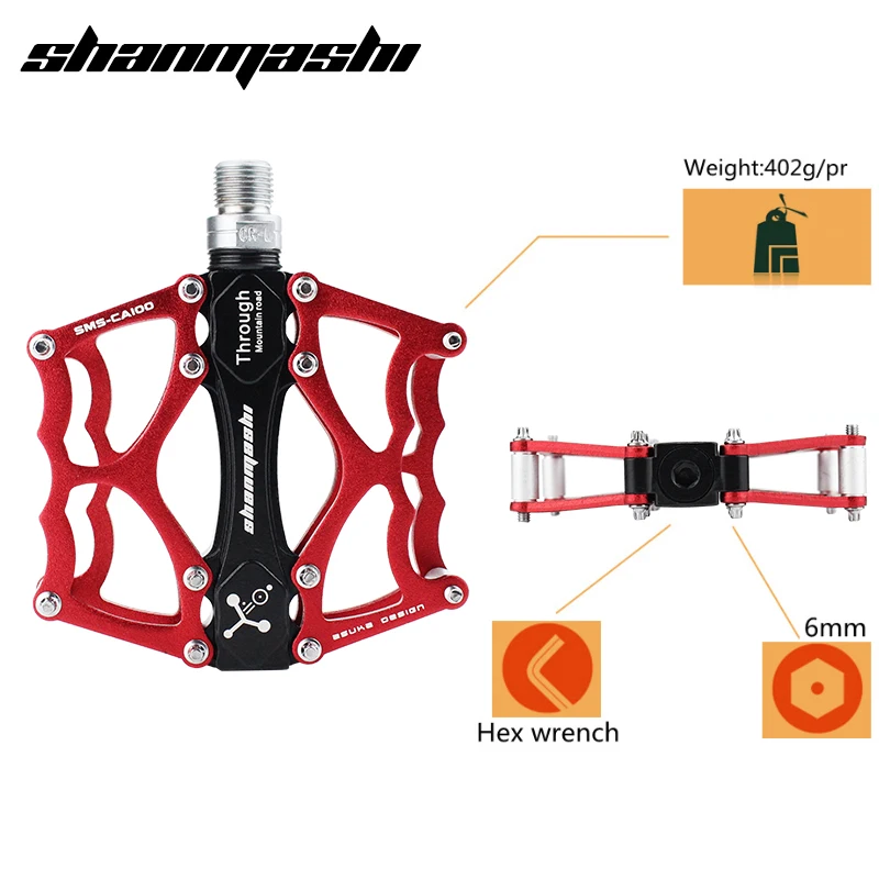 Алюминиевые велосипедные педали подшипники скольжения из сплава педалей для