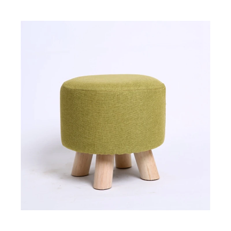 Домашний креативный маленький стул для ног красивые низкие ножки деревянный